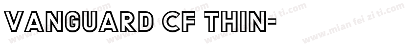 Vanguard CF Thin字体转换